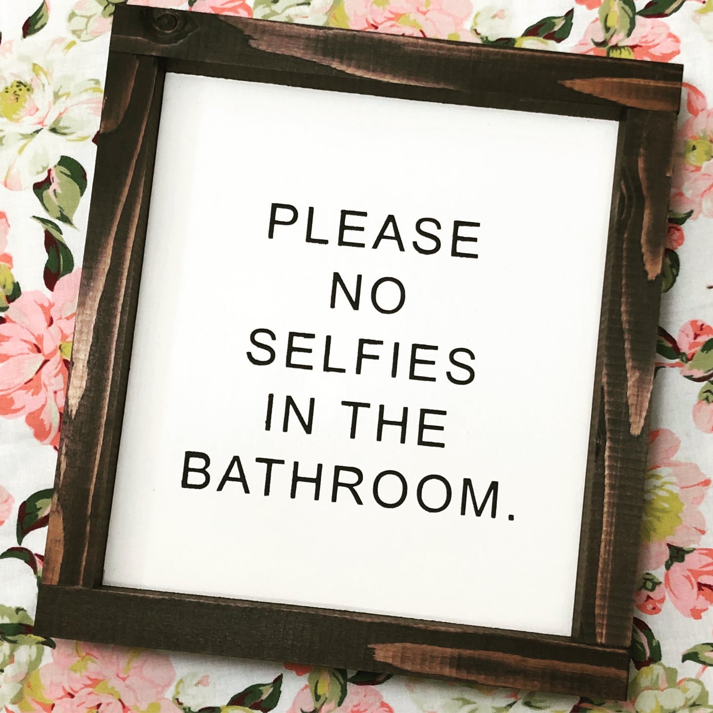 Please No Selfies In The Bathroom