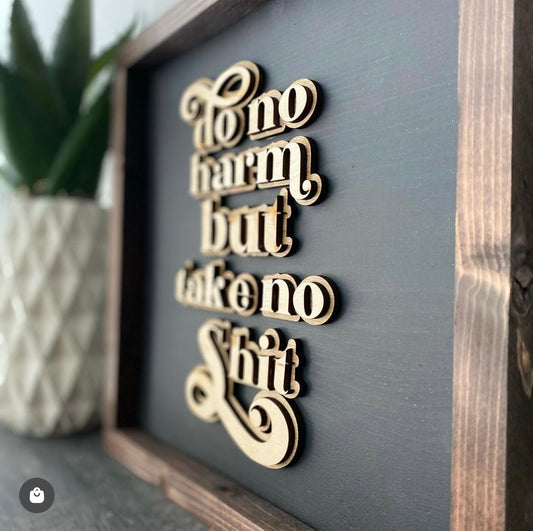 Do No Harm But Take No Shit