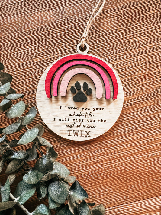 Custom Pet Memorial Ornament