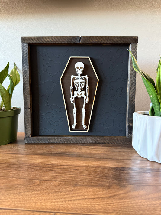 Skeleton in Coffin
