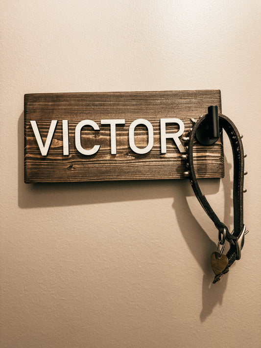 Custom Name Leash Holder